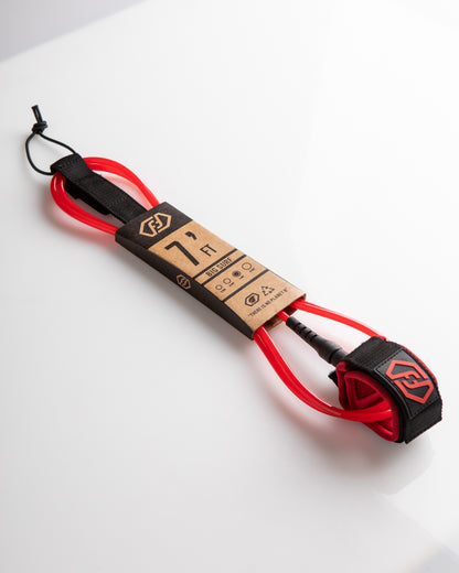 FF LEASH 7' - 7 mm RED